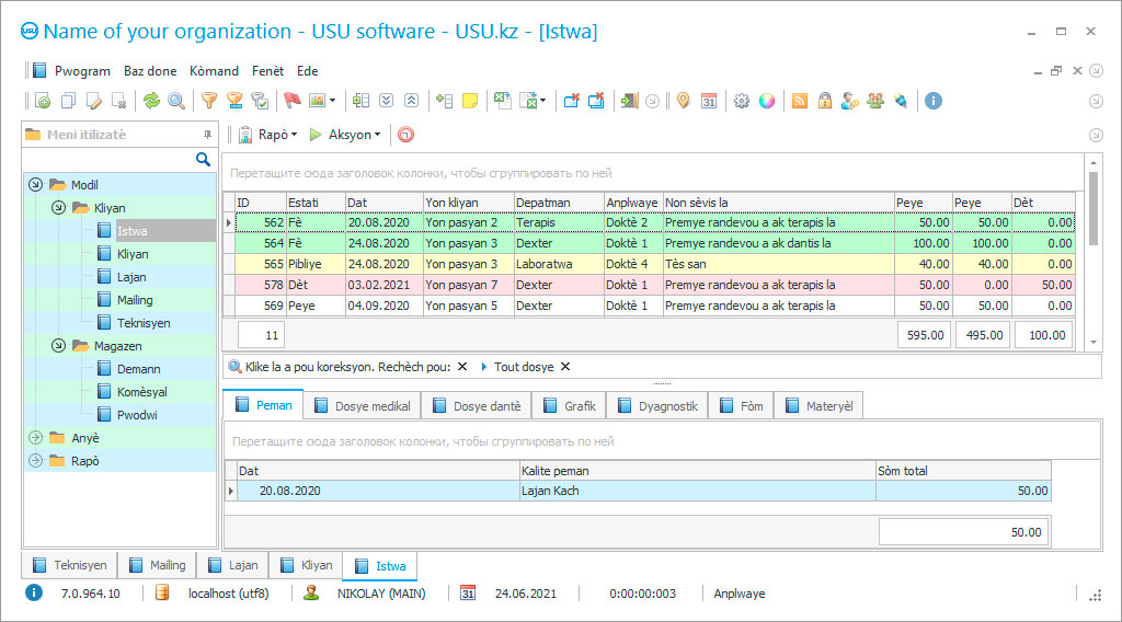 Pwogram pou sant medikal